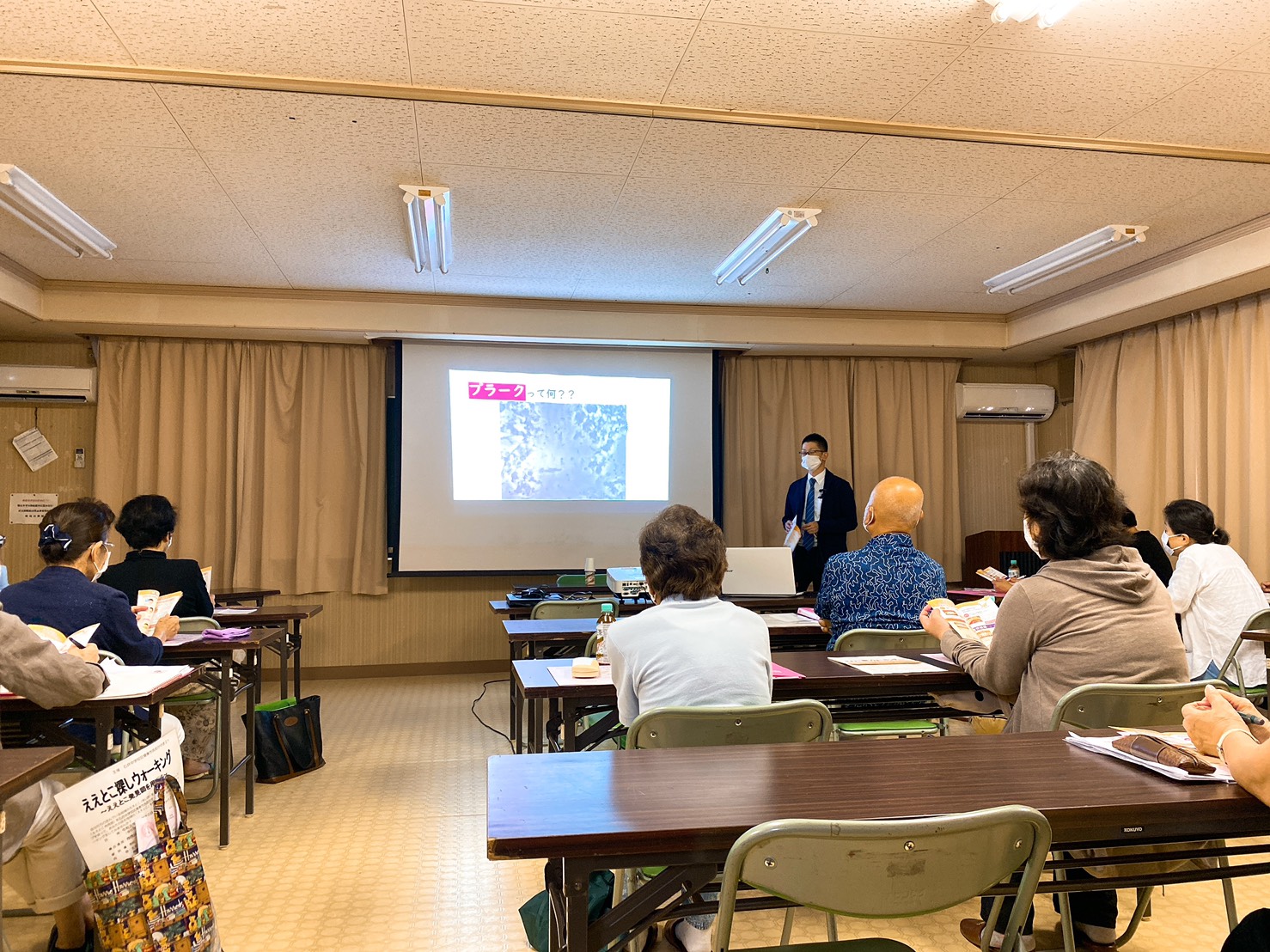 大野学区で講演させてもらいました